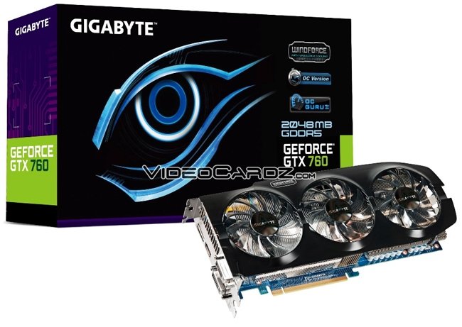 GIGABYTE GeForce GTX 760     WindForce 3X