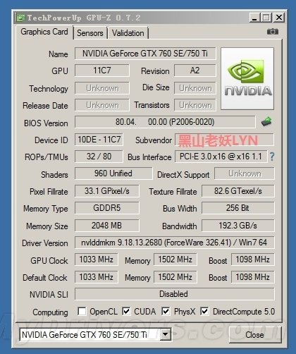 NVIDIA   GeForce GTX 750 Ti?