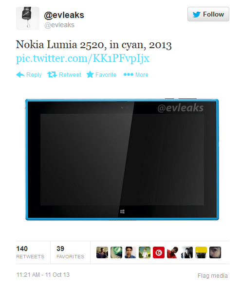   Nokia Lumia 2520     