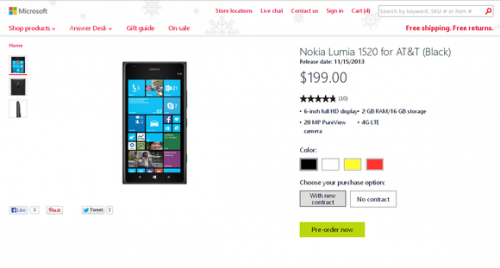 Nokia Lumia 1520      