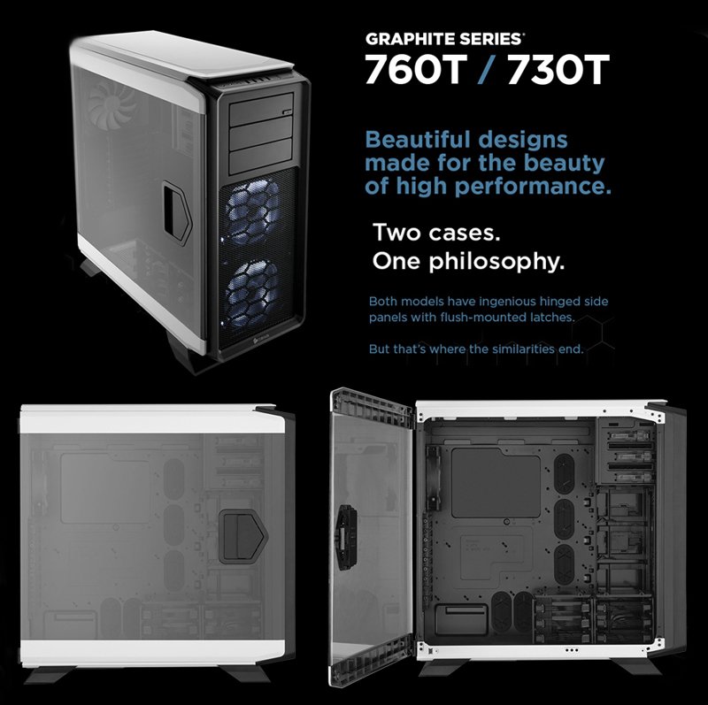 CES 2014: Corsair  Full Tower- Graphite Series 760T/730T