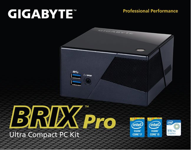  - GIGABYTE BRIX Pro   Intel Iris Pro