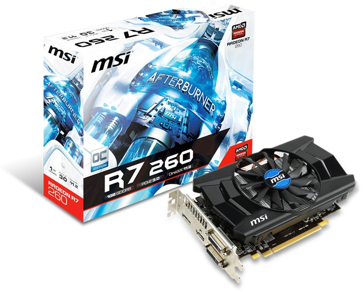 MSI    Radeon R7 260  1  