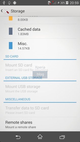    Sony D6503 Sirius    Xperia KitKat UI