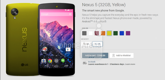 Nexus 5         4 