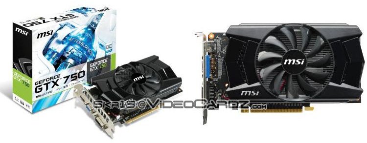 MSI     GeForce GTX 750  GeForce GTX 750 Ti