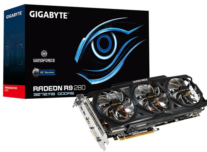 Gigabyte   Radeon R9 280 WindForce OC   
