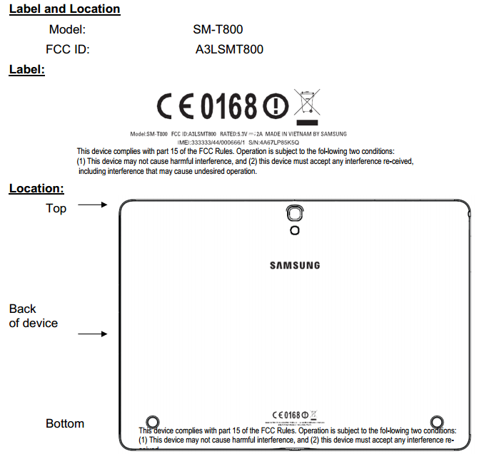 Samsung     SM-T800  10,5 AMOLED-