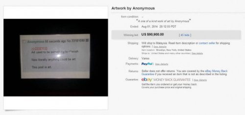 Пост с 4chan продали на eBay за $90000